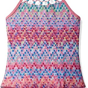 NEW SIZE 7/8 GIRLS 1 PIECE SWIMSUIT PINK LOT1863